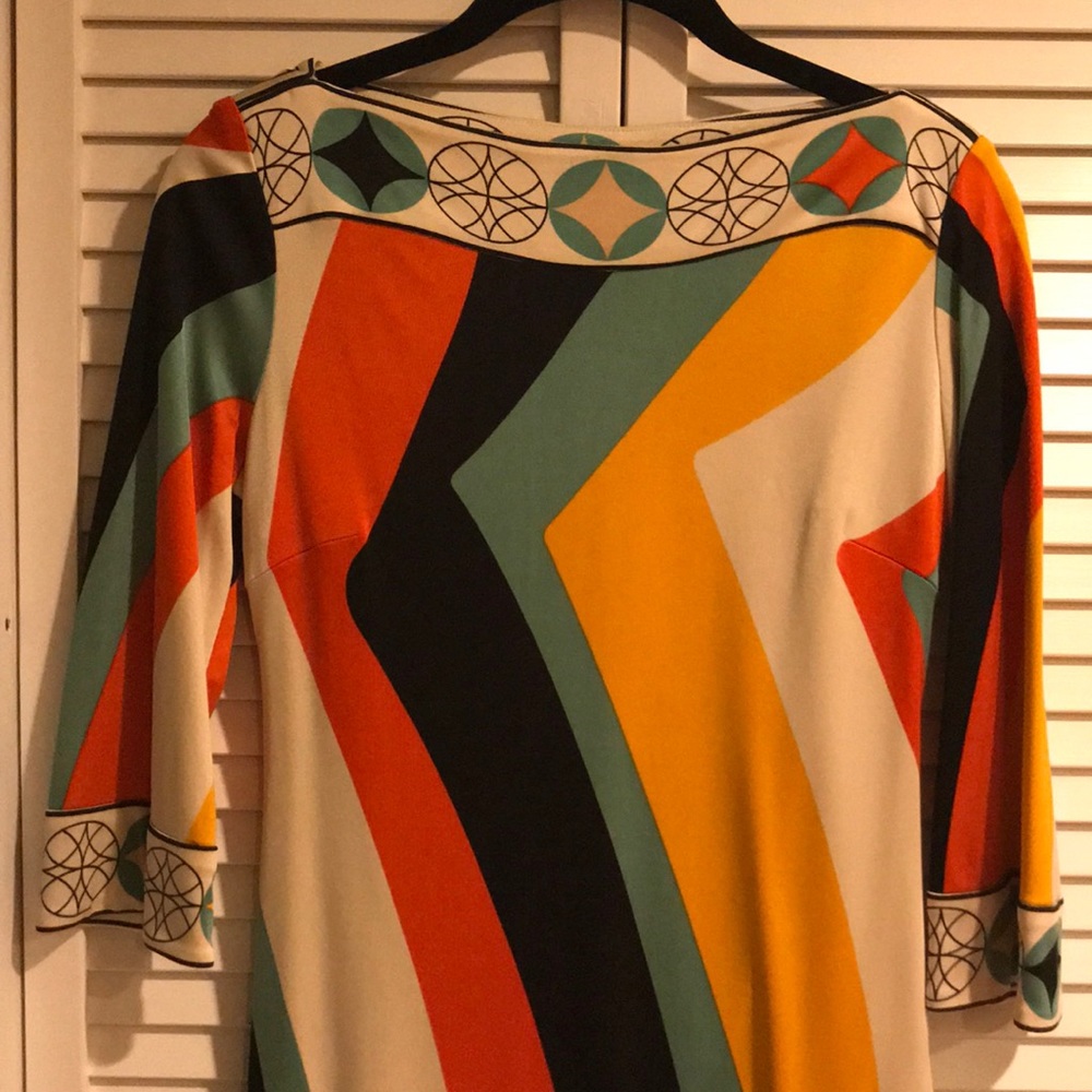 Excellent condition - Ali Ro Multi-Color Mod Dress - Picture 2 of 5